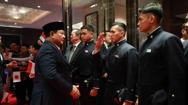 Prabowo Disambut Hangat Taruna Indonesia di Jepang
