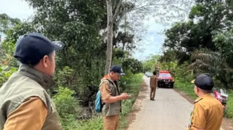 Gerusan Sungai Ancam Jalan di Pampang Samarinda Utara
