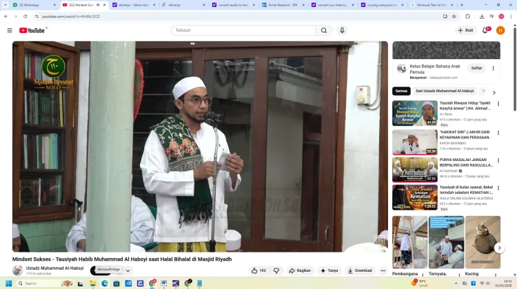 Nasehat Nabib Ali AlHabsy oleh Ustadz Muhammad AlHabsyi