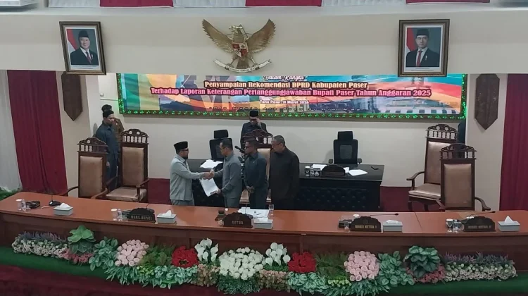 DPRD Paser Sampaikan 9 Rekomendasi LKPj 2025, Pemkab Siap Tindak Lanjut