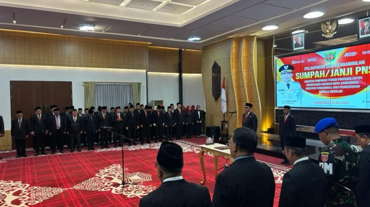Pemkot Samarinda Terapkan Sistem Merit, Sekda Dilantik lewat SIMATA