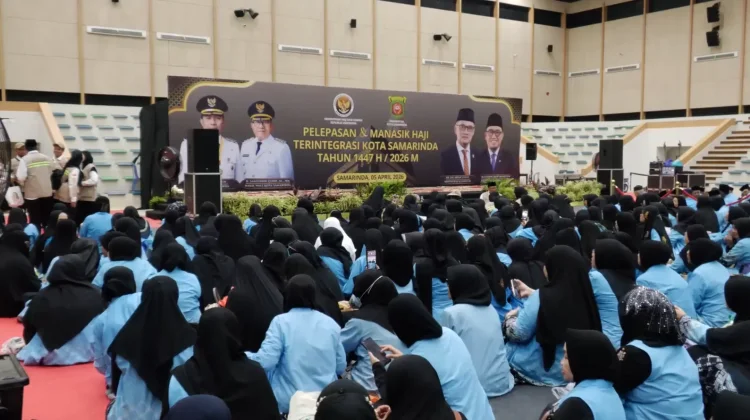 Ribuan Jemaah Haji Samarinda Ikuti Manasik Akbar dan Pelepasan di GOR Segiri
