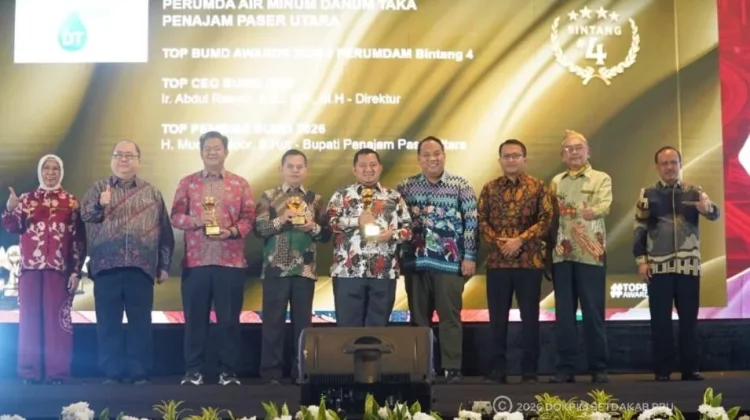 Layanan Air Bersih PPU Meningkat, Perumdam Danum Taka Raih Penghargaan