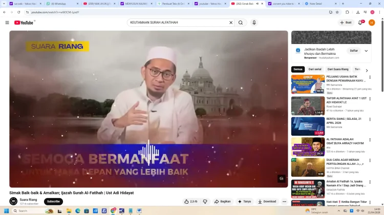 Memahami Surah Al-Fatihah oleh Ustaz Adi Hidayat