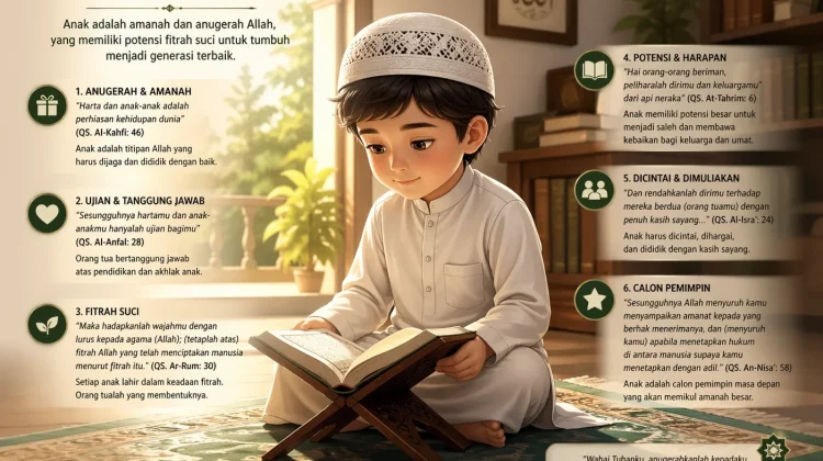 Anak dalam Perspektif Al-Qur’an: Amanah, Ujian, dan Harapan Orang Tua