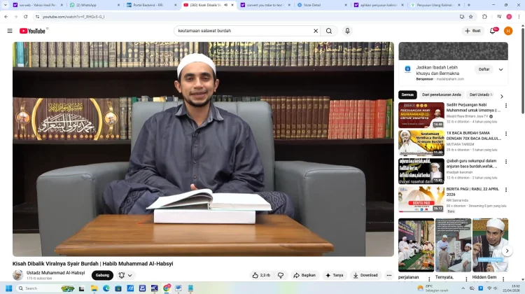 Kisah Dibalik Syair Burdah oleh Habib Muhammad AlHabsyi