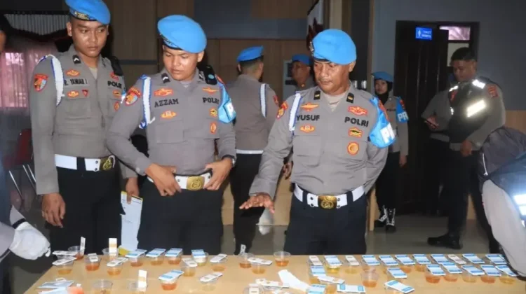 Sidak, Personel Polres Kutim Jalani Tes Urine