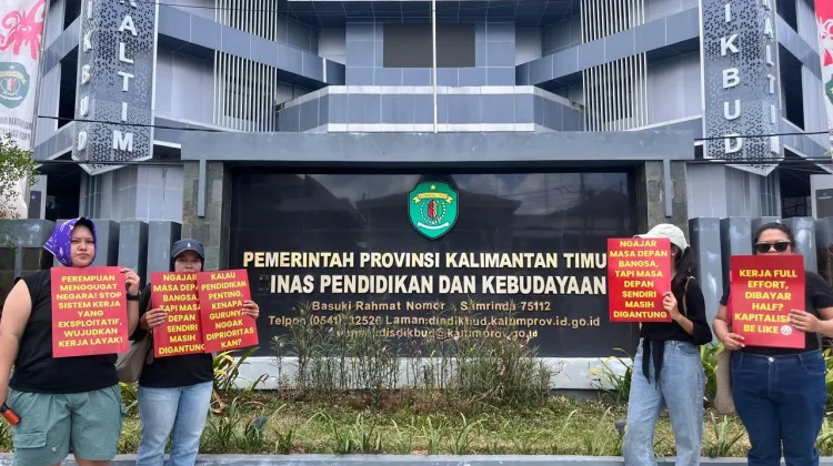 Perempuan Mahardhika Samarinda Tolak Kekerasan dan Militerisme di Dunia Kerja