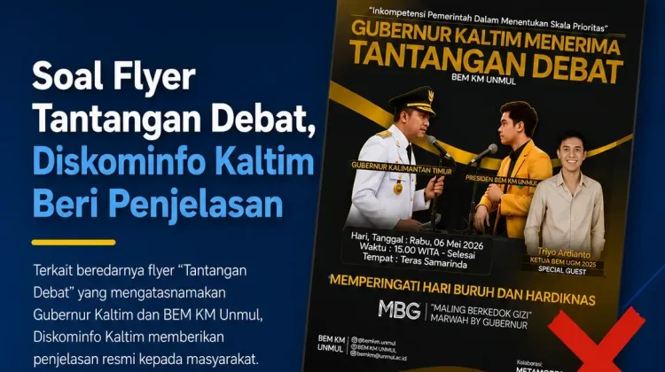 Pemprov Kaltim Tegaskan Flyer Ajakan Debat Atas Nama Gubernur Tidak Benar