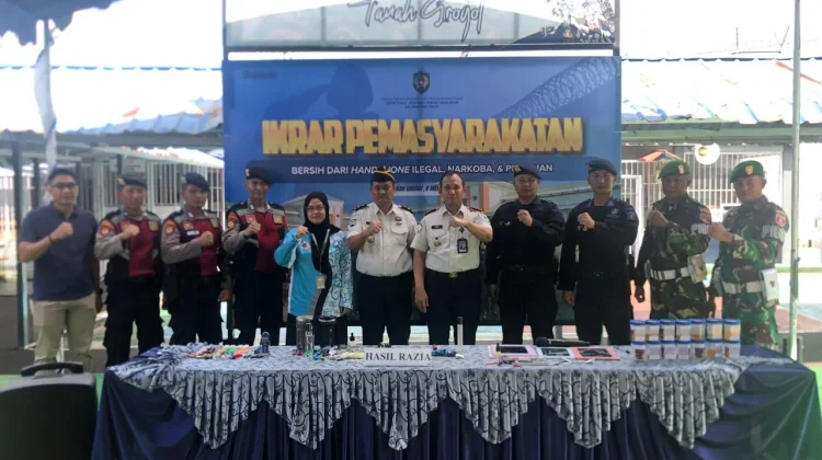 Razia Gabungan di Rutan Tanah Grogot, Warga Binaan Negatif Narkoba