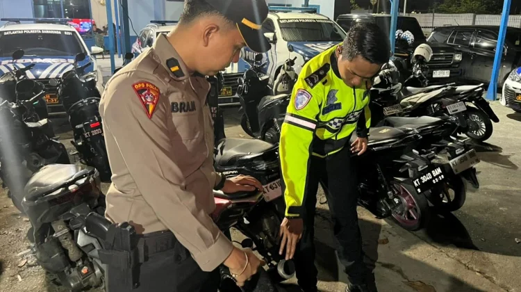 Razia Knalpot Brong, Polresta Samarinda Tilang 18 Motor