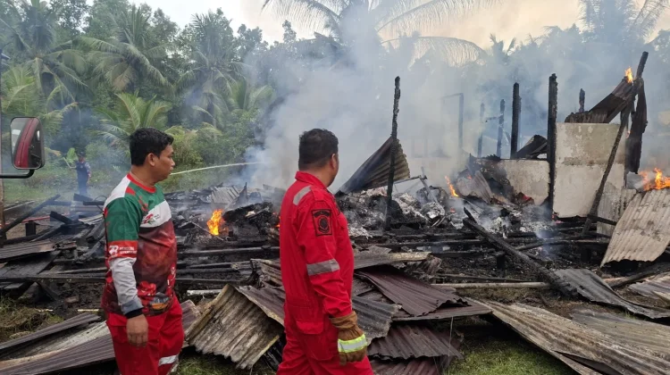 Empat Bangunan di Lingkungan SDN 018 Samboja Ludes Terbakar