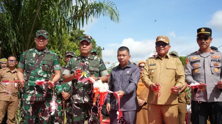 Danrem 091 ASN Resmikan Delapan Jembatan Beton Garuda