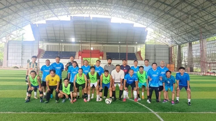 Smanda Tenggarong dan PWI Kukar Gelar Mini Soccer Persahabatan
