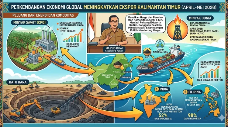 Permintaan Global Batu Bara dan Sawit Menguat, Ekspor Kaltim Berpeluang Meningkat