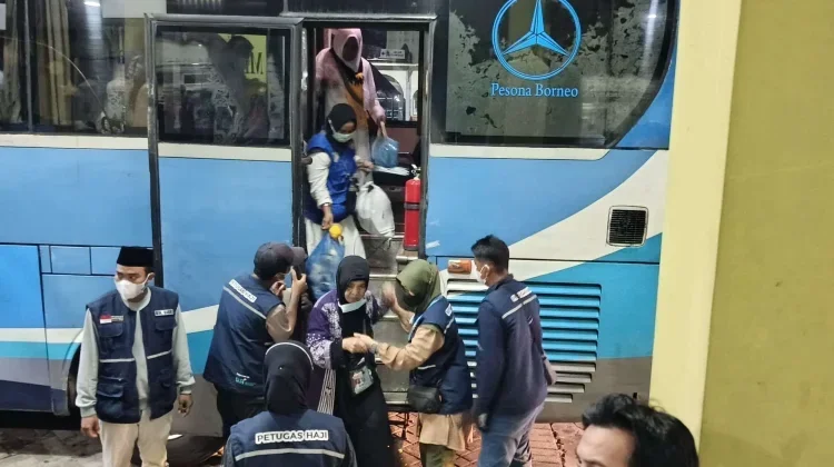 PPIH Balikpapan Gelar Simulasi Sambut Kepulangan Jemaah Haji