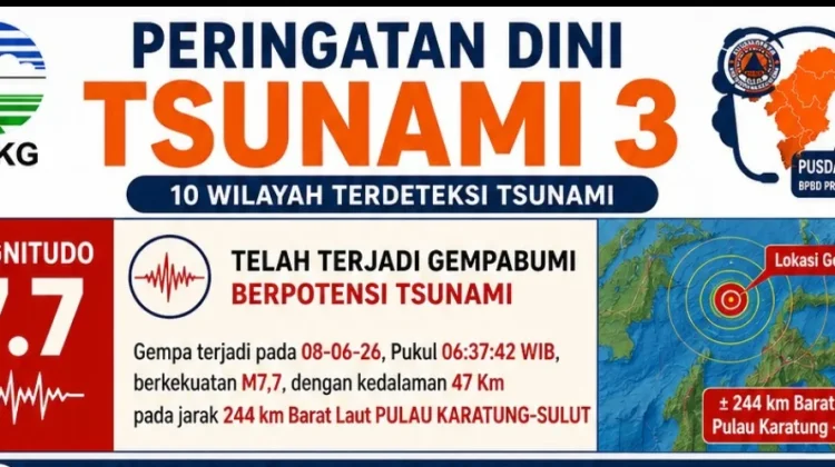 BPBD Berau Perkuat Siaga Pesisir Usai Rilis BMKG
