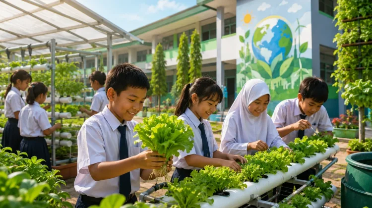 Smartani Goes to School: Menanam Masa Depan dari Halaman Sekolah