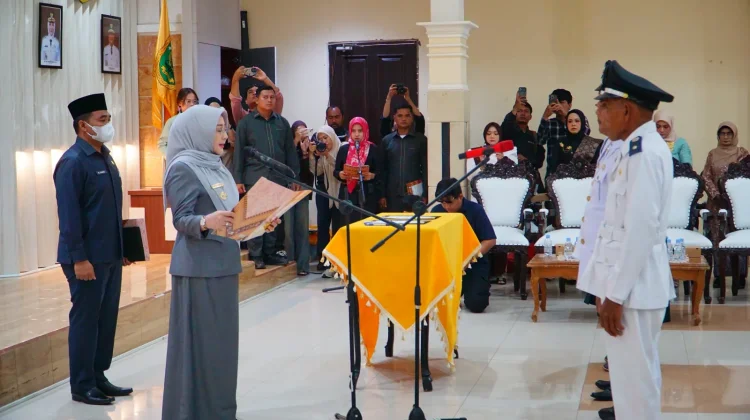 Empat Kepala Kampung PAW Dilantik, Bupati Dorong Penguatan Ekonomi & Potensi Desa