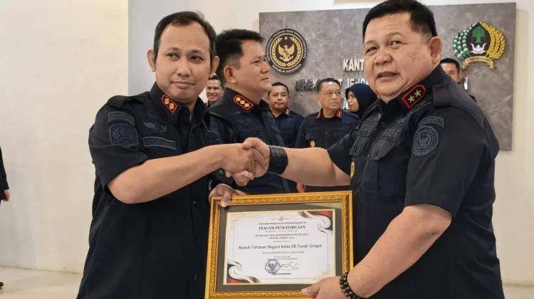 Rutan Tanah Grogot Terima Penghargaan dari Kementerian Imipas RI