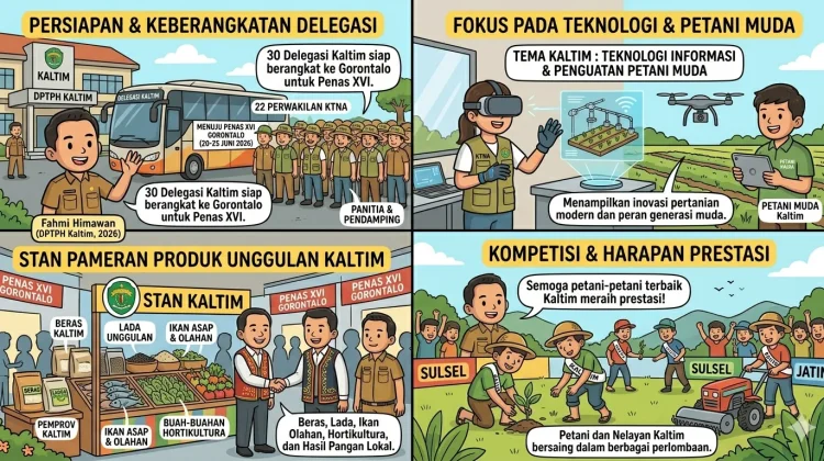 Kaltim Kirim 30 Delegasi ke PENAS Tani Nelayan Nasional di Gorontalo