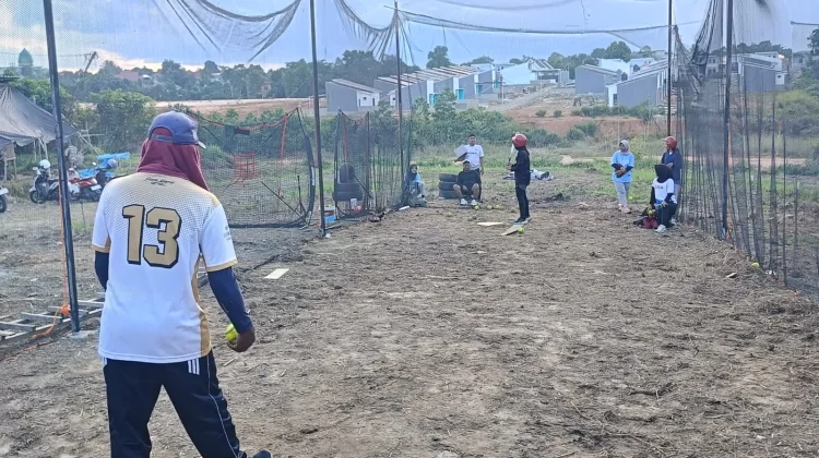 Perbasasi Paser Sulap Lahan Kosong Jadi Batting Cage