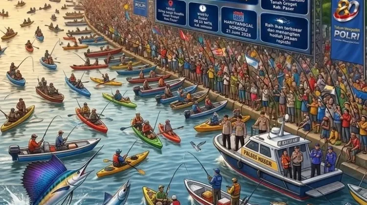 Lebih Dari 1000 Pemancing Mandaftar Ikuti Lomba Mancing Mania Polres Paser