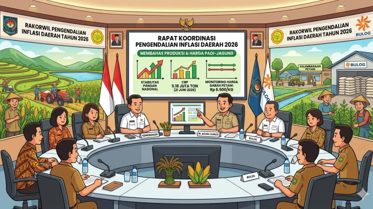 Produksi Pangan Nasional Stabil, Kementan Fokus Kendalikan Harga Padi dan Jagung