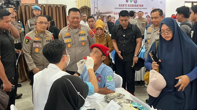 Membludak, Sebanyak 2.797 Peserta ikuti Cek Kesehatan Gratis Polda Kaltim