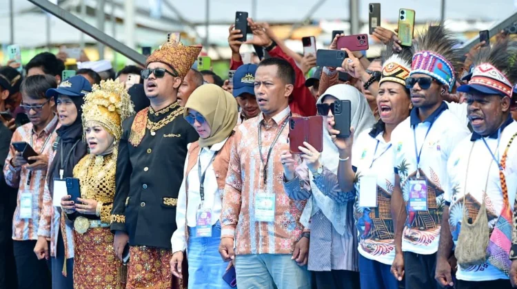 Petani Antusias Sambut Kehadiran Presiden Prabowo di PENAS XVII