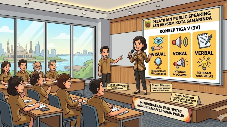 BKPSDM Samarinda Kenalkan Konsep Tiga V dalam Public Speaking ASN