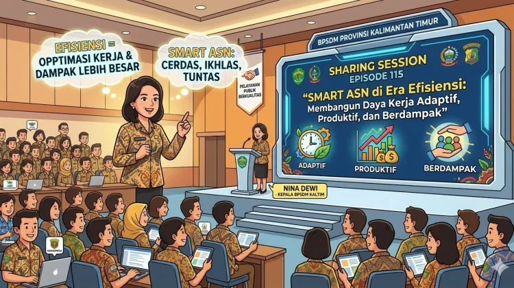 BPSDM Kaltim Dorong ASN Adaptif Hadapi Tantangan Efisiensi Birokrasi