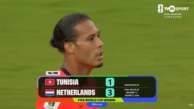 Belanda Lolos ke Babak 32 Besar usai Tundukkan Tunisia 3-1