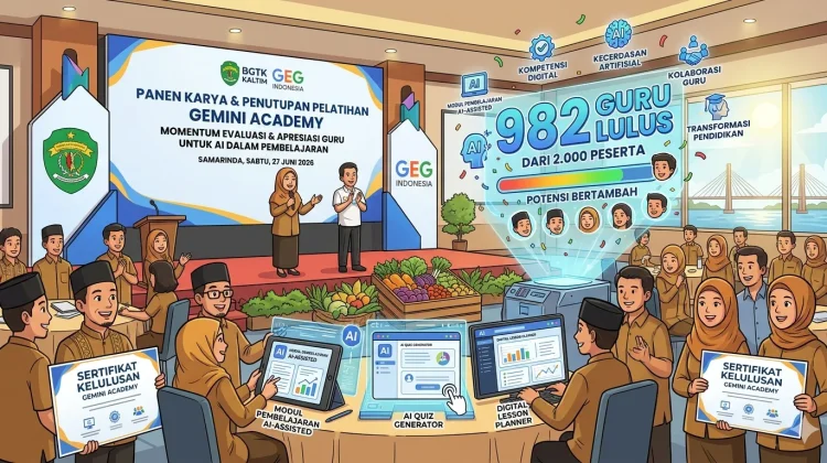 Ratusan Guru Kaltim Lulus Gemini Academy, BGTK Percepat Transformasi Pendidikan