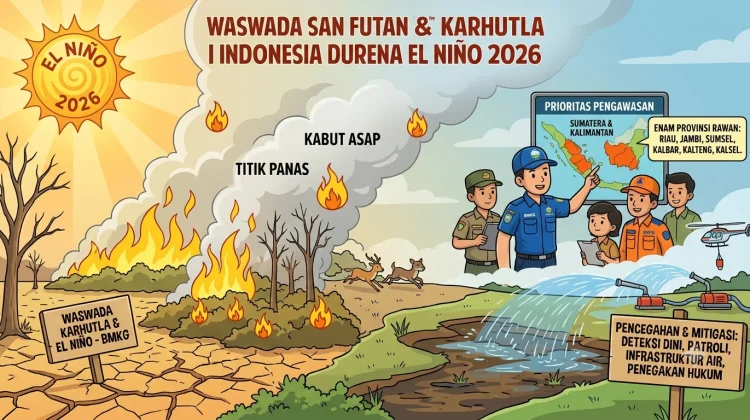 BMKG Waspadai Peningkatan Risiko Karhutla di Enam Provinsi akibat El Nino 2026