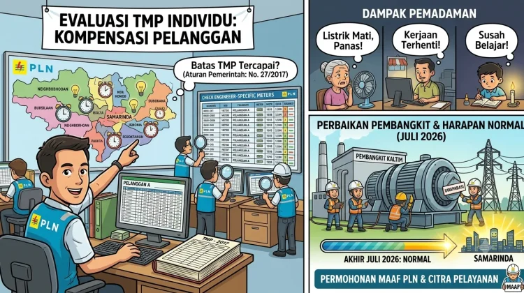 PLN Evaluasi Kompensasi Pelanggan akibat Pemadaman Bergilir di Samarinda