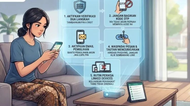 Lima Langkah Mudah Mengamankan Akun WhatsApp dari Pembajakan