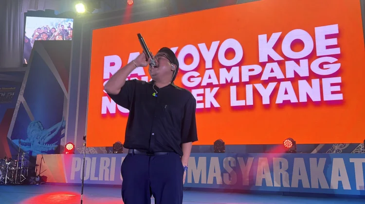 Gubernur Kaltim Apresiasi Polri, GuyonWaton Goyang Puncak Bhayangkara