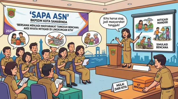 BKPSDM Samarinda Perkuat Kesiapsiagaan ASN Hadapi Bencana