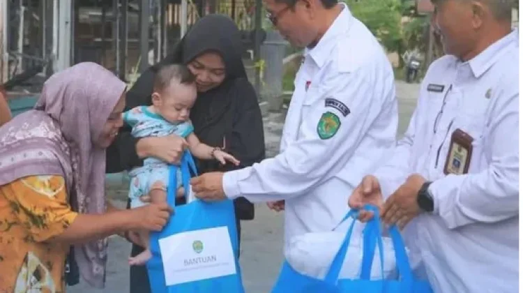 Pemprov Kaltim Salurkan Bantuan Korban Kebakaran Samarinda Terdampak