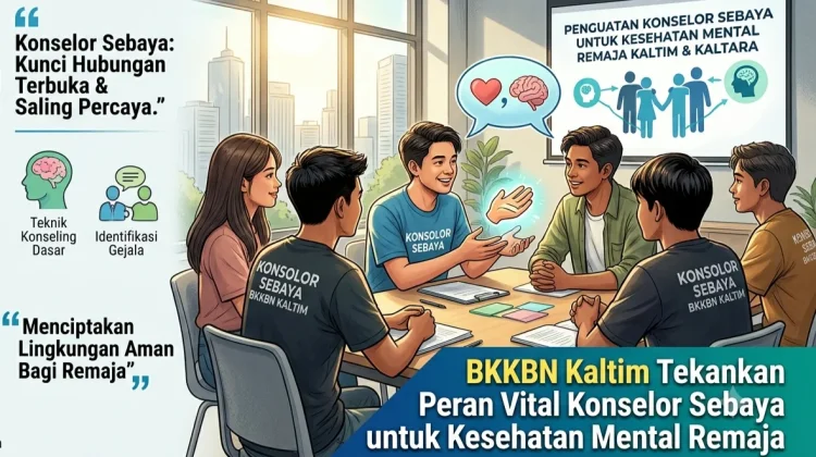 BKKBN Kaltim Dorong Konselor Sebaya Jadi Garda Terdepan Pendampingan Remaja