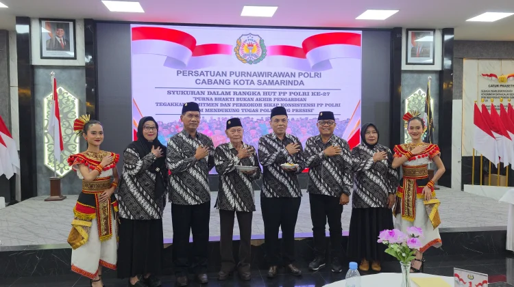 HUT Ke-27 PP Polri, Purnawirawan di Samarinda Komitmen Dukung Polri Presisi