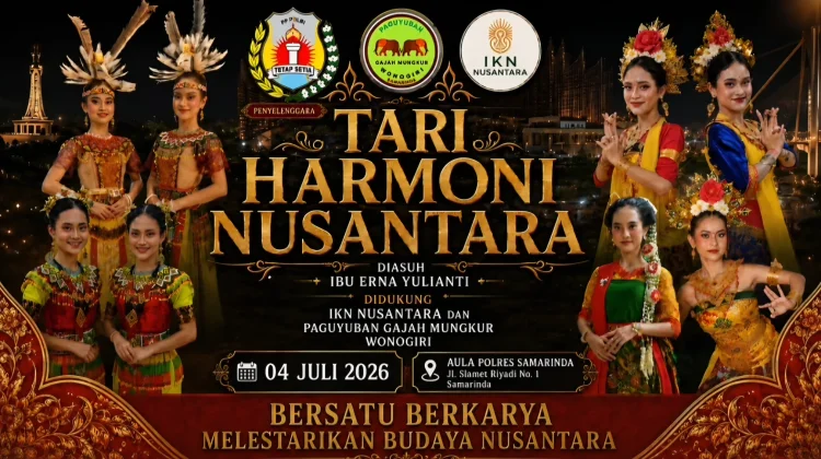 Tari Harmoni Nusantara Meriahkan HUT Ke-27 PP Polri Samarinda