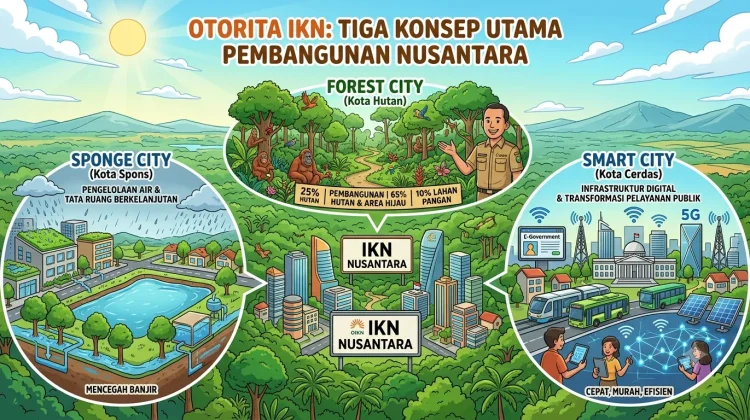 OIKN Terapkan Konsep Forest City, Sponge City, dan Smart City di IKN