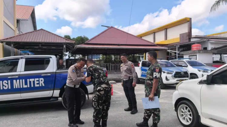 Satlantas Polres PPU dan POM AD Perkuat Sinergi Jaga Keamanan Daerah