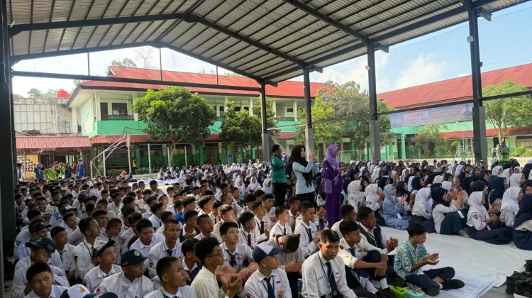 Polda Kaltim Edukasi Anti-Narkoba ke 576 Siswa SMKN 3 Balikpapan