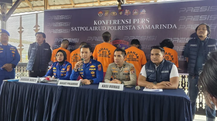 Polairud Ungkap Kasus Pengeroyokan dan Dugaan Pencurian BBM di Sungai Mahakam