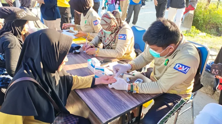 Polres PPU Buka Layanan Cek Kesehatan Gratis di Car Free Day