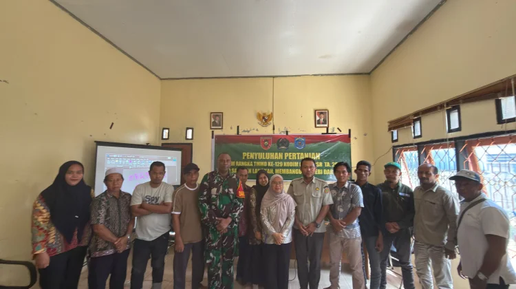 Gelar Penyuluhan Pertanian, Kodim 0904/Paser Bantu Warga Desa Biu