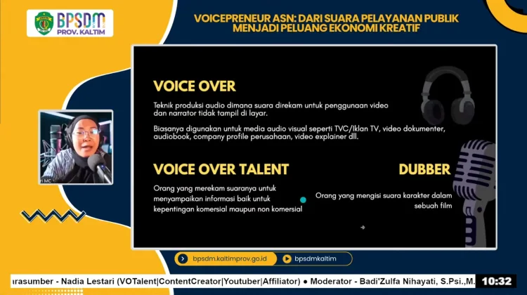 BPSDM Kaltim Dorong ASN Tingkatkan Kualitas Komunikasi Publik melalui Voice Over